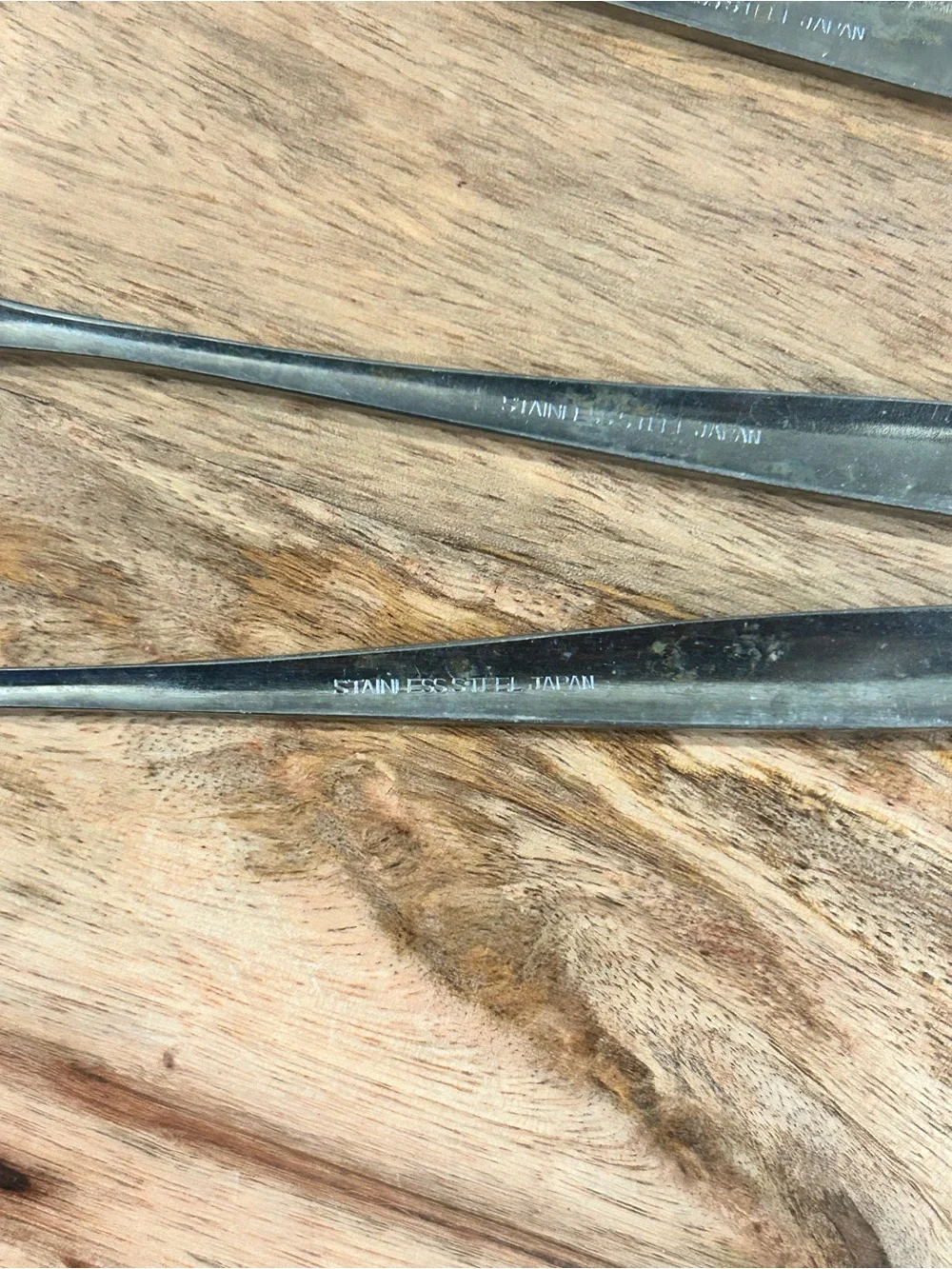 Vintage Starburst Ice Tea/Bar  Spoon Lot Of 4 Stainless Steel Japan 8